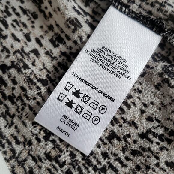 DKNYC Patterned Button Down Blouse with Built-In Cami - Picture 11 of 14